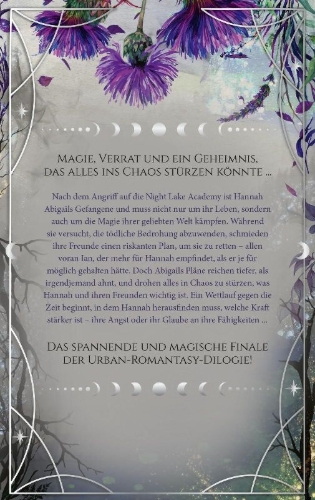 Buchcover und Innenansicht für das Buch: Night Lake Academy - Das Vermächtnis der Nachtfalter  (Night Lake Academy 2)