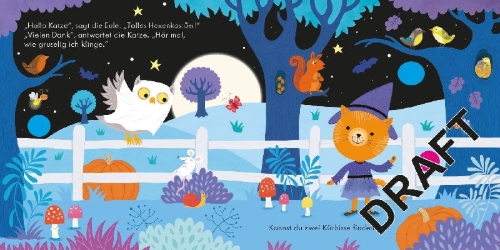 Buchcover und Innenansicht für das Buch: Hörst du das? Halloween