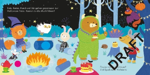 Buchcover und Innenansicht für das Buch: Hörst du das? Halloween