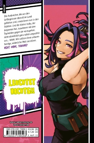 Buchcover und Innenansicht für das Buch: Boku no Hero Academia