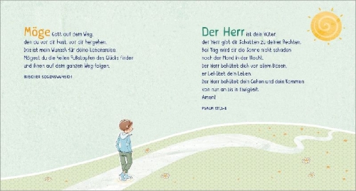 Buchcover und Innenansicht für das Buch: Gott ist mit dir am Abend und am Morgen