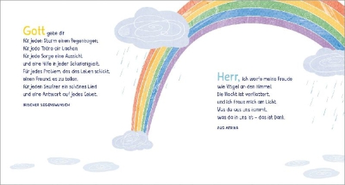 Buchcover und Innenansicht für das Buch: Gott ist mit dir am Abend und am Morgen
