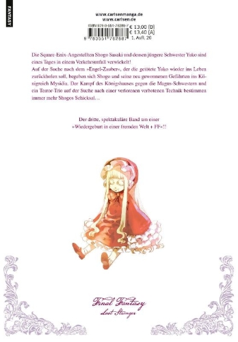Buchcover und Innenansicht für das Buch: Final Fantasy Lost Stranger