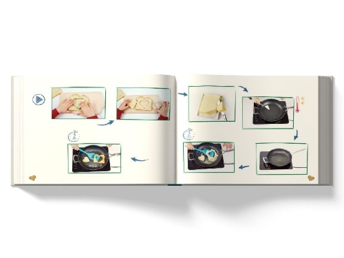 Buchcover und Innenansicht für das Buch: Kleine Küchenkünstler