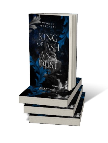 Buchcover und Innenansicht für das Buch: King of Ash and Dust