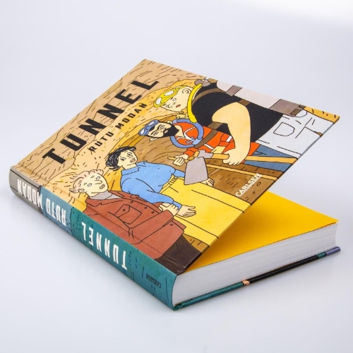 Buchcover und Innenansicht für das Buch: Tunnel - eine israelische Satire