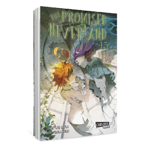 Buchcover und Innenansicht für das Buch: Yakusoku no Neverland