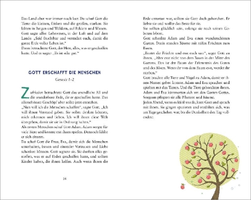 Buchcover und Innenansicht für das Buch: Meine Bibel zum Fest der Erstkommunion