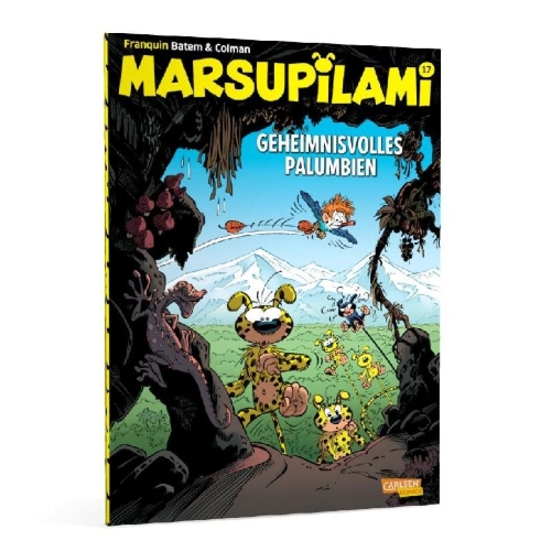 Buchcover und Innenansicht für das Buch: Marsupilami 30 - Palombie secrète
