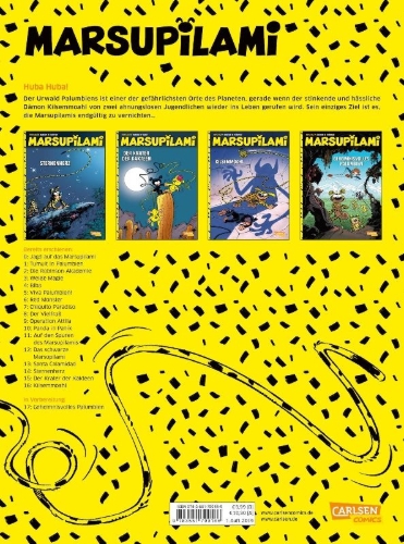 Buchcover und Innenansicht für das Buch: Marsupilami 29 - Quilzèmhoal