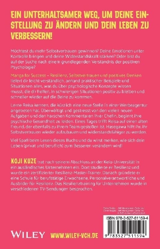 Buchcover und Innenansicht für das Buch: Manga for Success - Resilienz, Selbstvertrauen und positives Denken