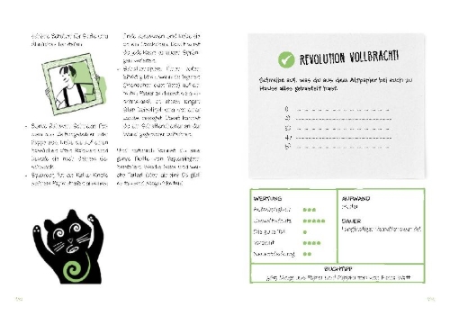 Buchcover und Innenansicht für das Buch: Il manuale delle 50 (piccole) rivoluzioni