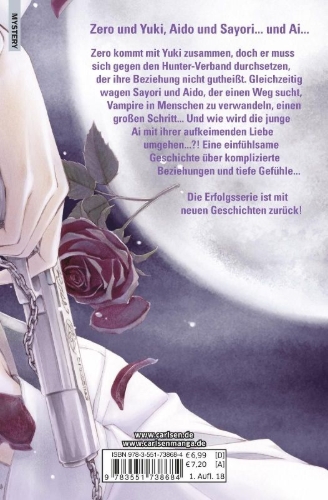 Buchcover und Innenansicht für das Buch: Vampire Knight Memories