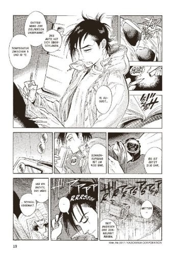 Buchcover und Innenansicht für das Buch: Hokuhokusei ni Kumo to Ike