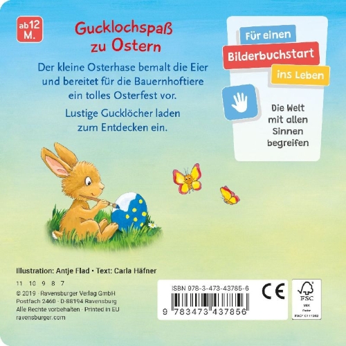 Buchcover und Innenansicht für das Buch: Mein Gucklochbuch: Frohe Ostern