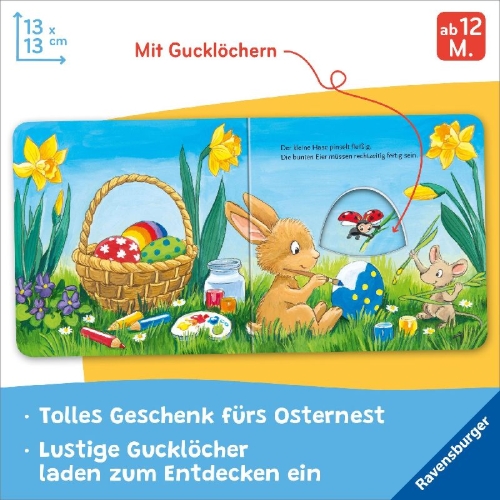 Buchcover und Innenansicht für das Buch: Mein Gucklochbuch: Frohe Ostern