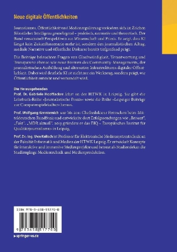 Buchcover und Innenansicht für das Buch: Neue digitale Öffentlichkeiten