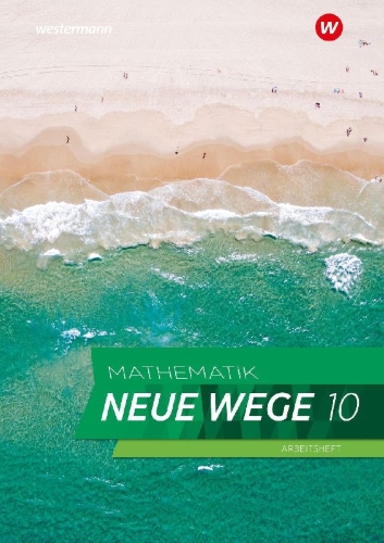 Buchcover und Innenansicht für das Buch: Mathematik Neue Wege SI 10. Arbeitsheft 9 mit Lösungen. Für Hamburg
