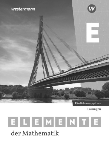 Buchcover und Innenansicht für das Buch: Elemente der Mathematik SII. Einführungsphase: Lösungen. Nordrhein-Westfalen