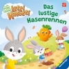 Buchcover und Innenansicht für das Buch: Mein erstes Lotti Karott: Das lustige Hasenrennen - ein Buch für kleine Fans des Kinderspiel-Klassikers Lotti Karotti