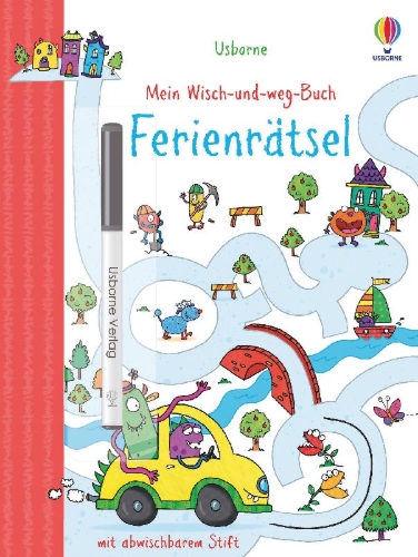Buchcover und Innenansicht für das Buch: Mein Wisch-und-weg-Buch: Ferienrätsel