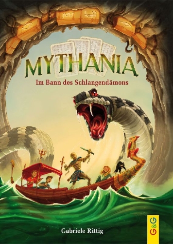 Buchcover und Innenansicht für das Buch: Mythania - Im Bann des Schlangendämons