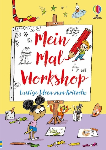 Buchcover und Innenansicht für das Buch: Mein Mal-Workshop