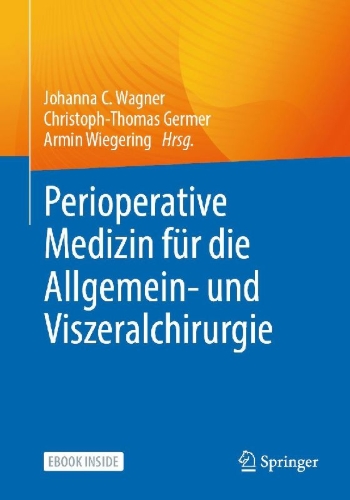 Buchcover und Innenansicht für das Buch: Perioperative Medizin für die Allgemein- und Viszeralchirurgie