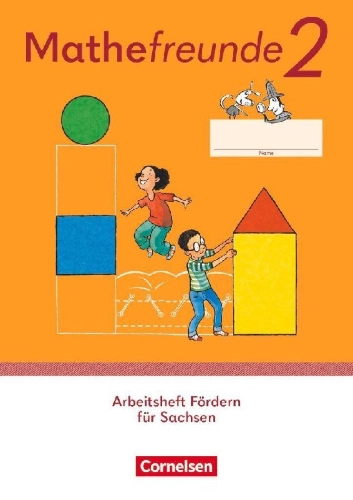 Buchcover und Innenansicht für das Buch: Mathefreunde 2. Schuljahr - Sachsen - Arbeitsheft Fördern