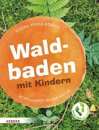 Buchcover und Innenansicht für das Buch: Waldbaden mit Kindern