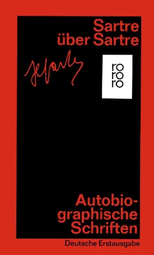 Buchcover und Innenansicht für das Buch: Sartre über Sartre