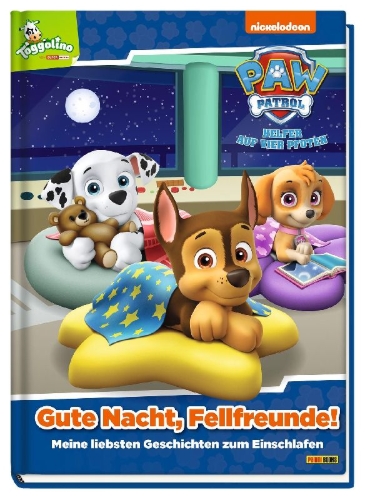 Buchcover und Innenansicht für das Buch: PAW Patrol: Gute Nacht, Fellfreunde!