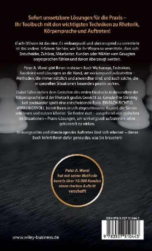 Buchcover und Innenansicht für das Buch: Einfach richtig wirkungsvoll