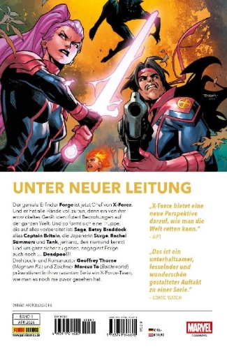 Buchcover und Innenansicht für das Buch: X-Force (2024) #1-#5
