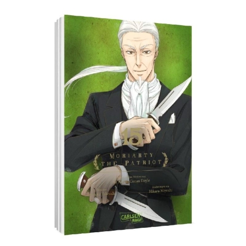Buchcover und Innenansicht für das Buch: Yuukoku no Moriarty