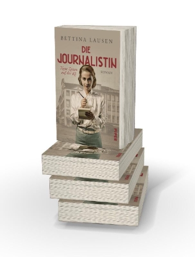 Buchcover und Innenansicht für das Buch: Neue Zeiten auf der Kö - Die Journalistin