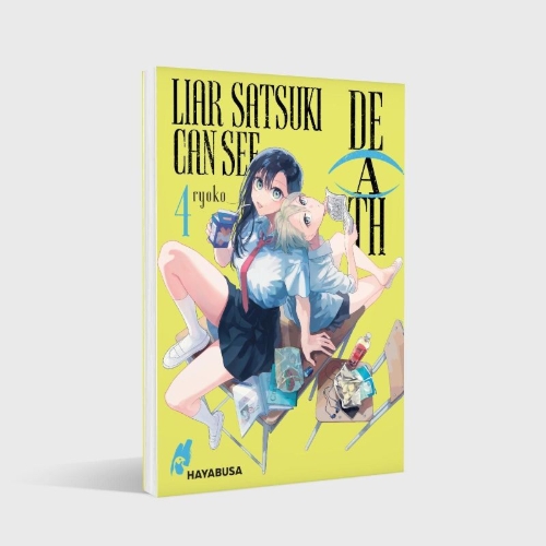 Buchcover und Innenansicht für das Buch: Usotsuki Satsuki wa Shi ga Mieru