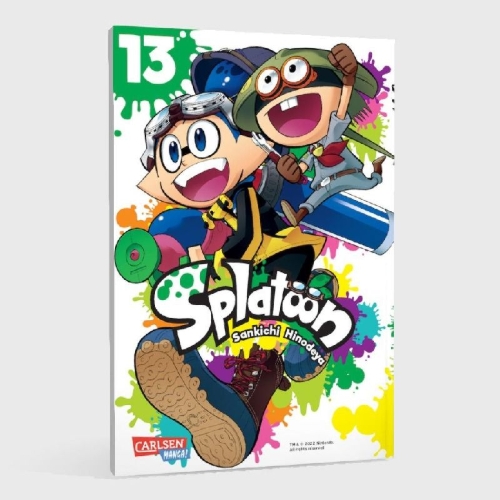 Buchcover und Innenansicht für das Buch: Splatoon