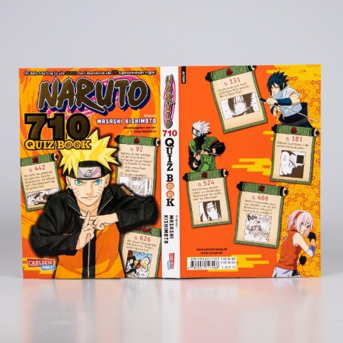 Buchcover und Innenansicht für das Buch: Naruto 710 Quiz Book