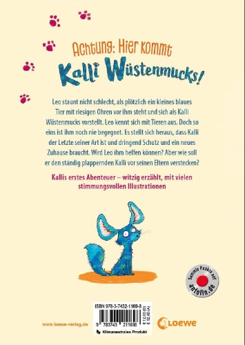 Buchcover und Innenansicht für das Buch: Hier kommt Kalli Wüstenmucks (Band 1)