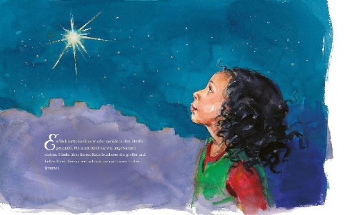 Buchcover und Innenansicht für das Buch: Leah und der Stern von Betlehem