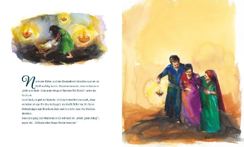Buchcover und Innenansicht für das Buch: Leah und der Stern von Betlehem