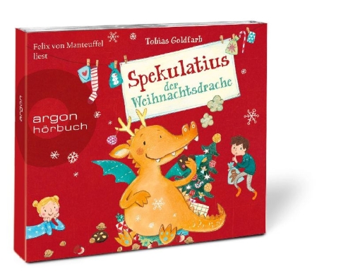 Buchcover und Innenansicht für das Buch: Spekulatius der Weihnachtsdrache - Ein Adventsbuch in 24 Kapiteln