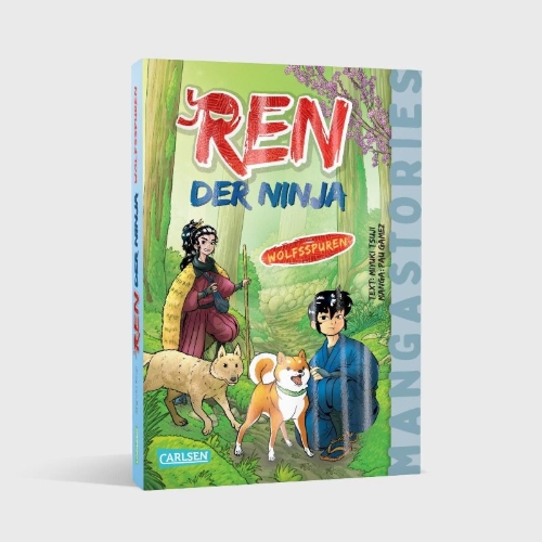 Buchcover und Innenansicht für das Buch: Ren, der Ninja Band 4 - Wolfsspuren