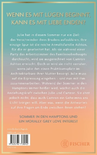 Buchcover und Innenansicht für das Buch: A Summer Full of Lies