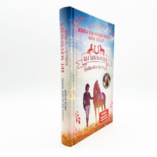 Buchcover und Innenansicht für das Buch: Gut Aubenhausen - Emilias Herz für Pferde