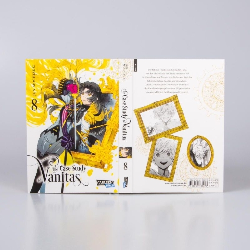 Buchcover und Innenansicht für das Buch: Vanitas no Carte