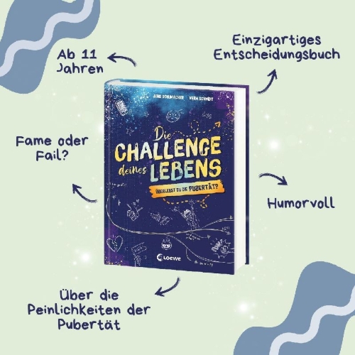 Buchcover und Innenansicht für das Buch: Die Challenge deines Lebens