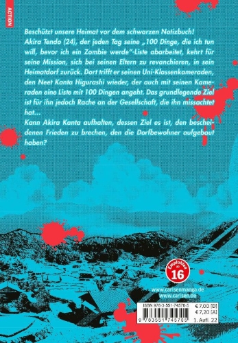 Buchcover und Innenansicht für das Buch: Zombie ni Naru Made ni Shitai 100 no Koto