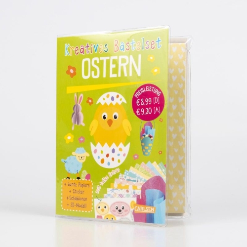 Buchcover und Innenansicht für das Buch: Bastelset für Kinder: Kreatives Bastelset: Ostern